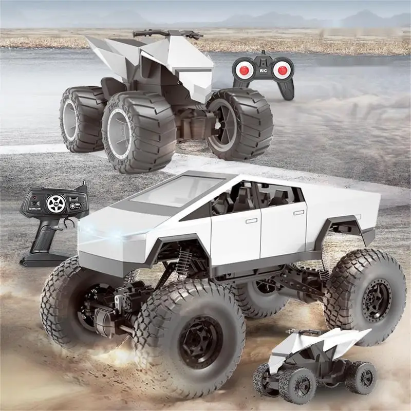 RC Car Remote Control 1/8 High Speed Alloy Pickup Truck Cross Country Motorcycle Children's Racing Cars Toys for Kids Gifts 2