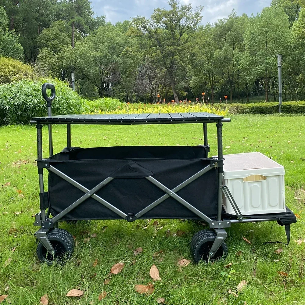 Outdoor Camper Table Foldable Retractable Support Camping Beach Table Camp Cart Top Camping Furniture Family Outdoor Items