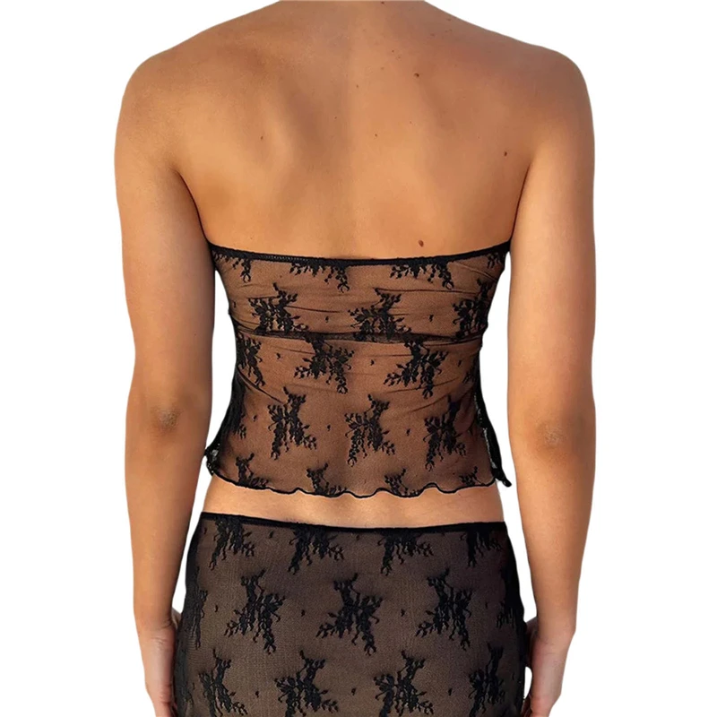 Y2k - Tops de corsé sin tirantes de verano blancos con hombros descubiertos para mujer, top de tubo sin mangas, ropa de corpiño ajustada sexy