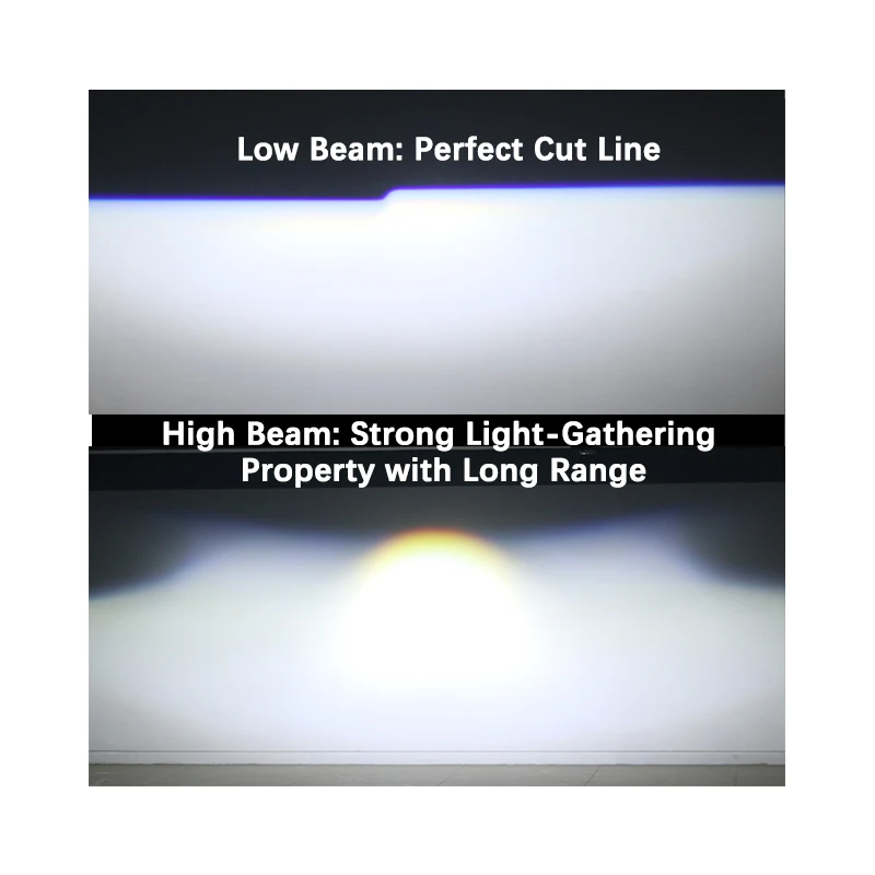 3 Inch Laser Bi LED Projector Lens 55W LED Projector Headlights for Cars New Condition