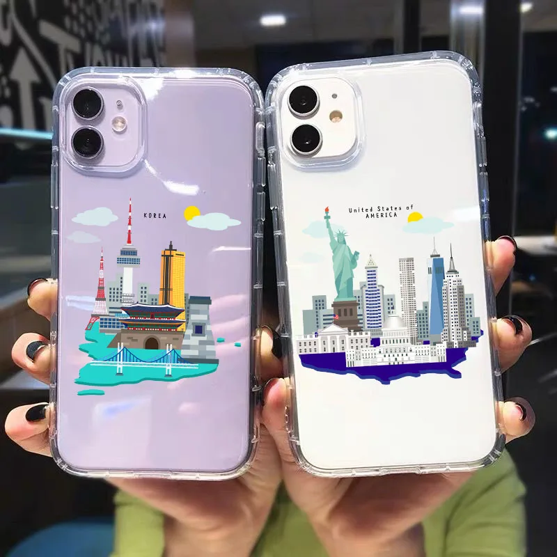 Чехол для телефона из ТПУ Iphone 13 12 Pro X XS Max XR 8 7Plus | Мобильные телефоны и аксессуары