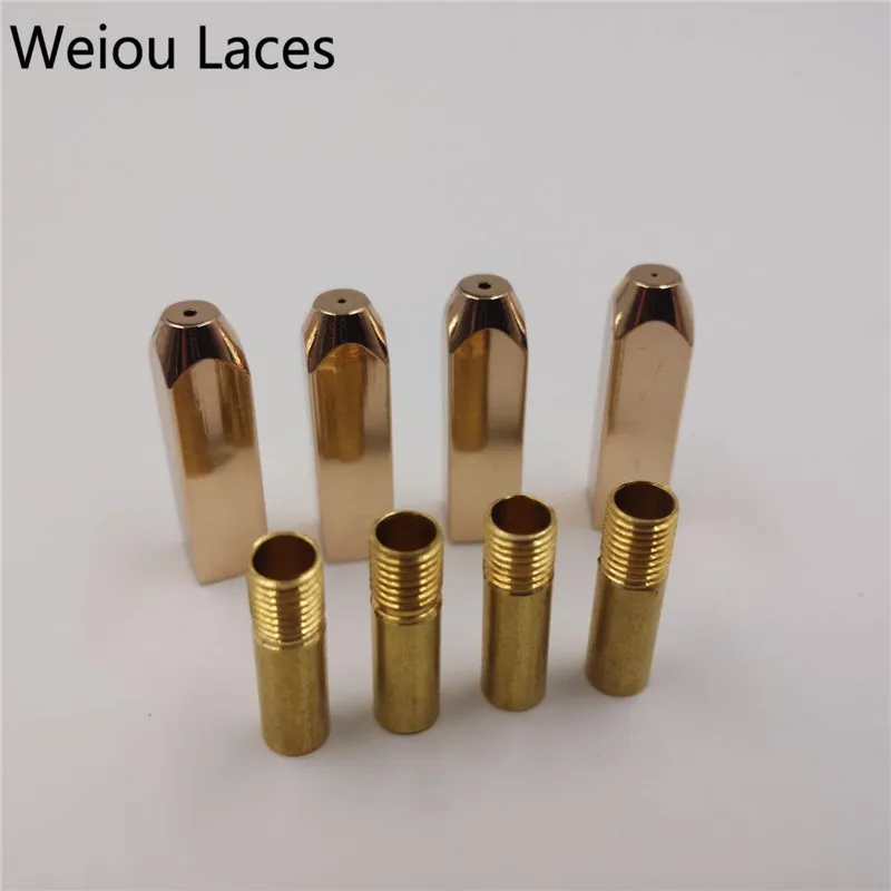 Weiou 簢 ſ   ݼ Ź ̽ , ü Ź߲ , Aglets  DIY Ŀ ŰƮ, 4 /1 Ʈ, 5*5*19mm
