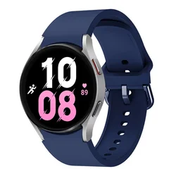 Silicone Wristband Strap for Galaxy Watch 6 5 4 (Official Mid-blue)
