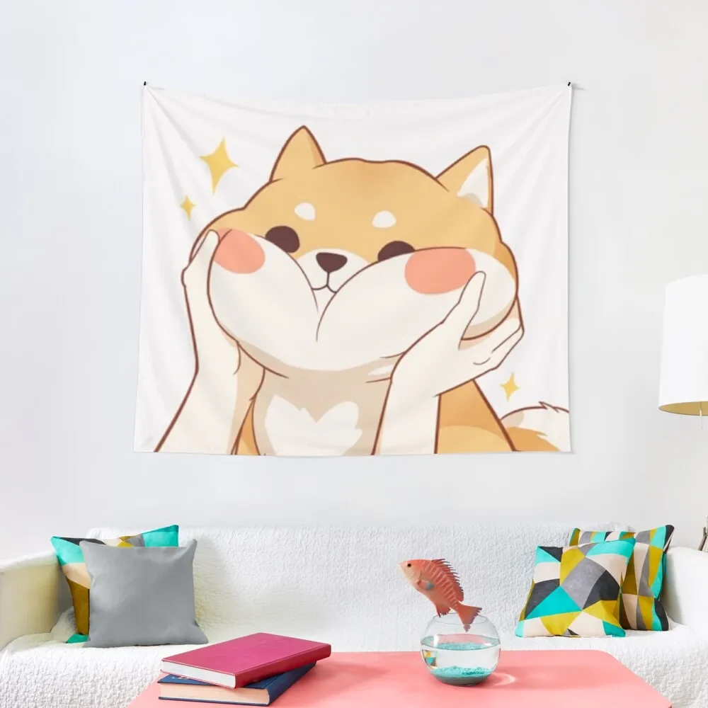 

Kawaii Shiba inu Tapestry Home Decor Accessories Bedroom Decor Aesthetic Cute Decor Tapestry