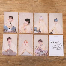 

4PCS/SET KPOP Bangtan Boys Official Same Smallcard LOMOcard Postcard Starcard K-POP JK V New Korean Fashion Gifts Thank You Card