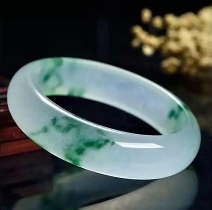 

Natural Myanmar New Keng Ice Jadeite Bracelet Genuine Female Jade Bangle Women Fine Jewelry Accessories