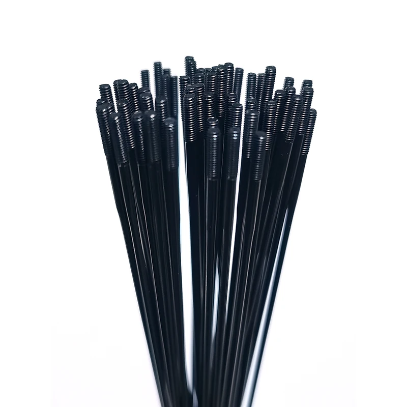 Bicycle Spokes Bike Spoke 2.0mm Straight Pull Triple Butted Stainless Steel 250-306mm with Alloy Nipples 1pcs/lot