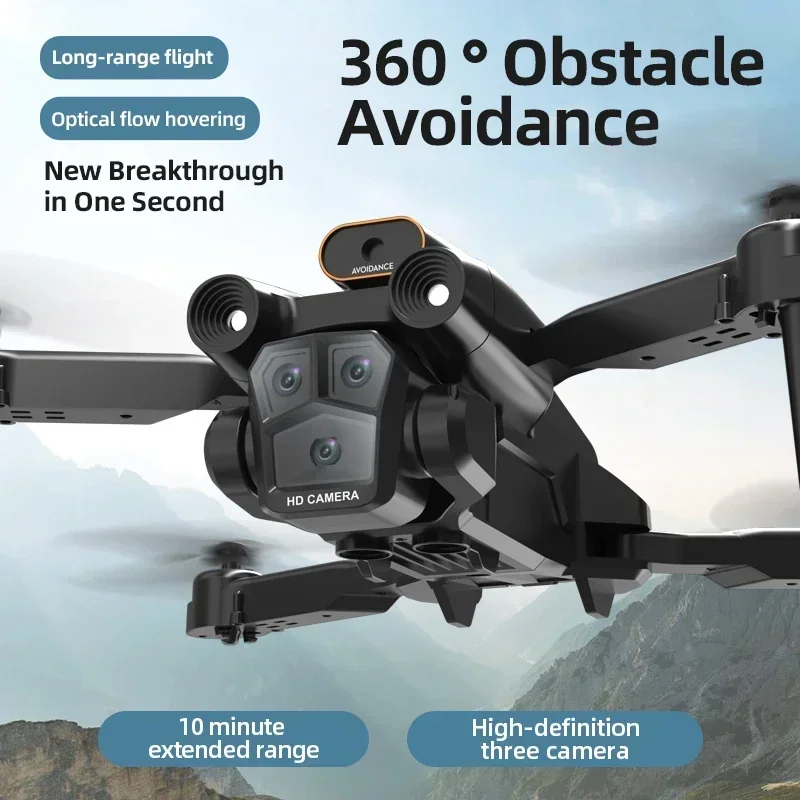 M4 Drone 8K Triple HD Camera Foldable Obstacle Avoidance 3000M Drone Drone Quadcopter