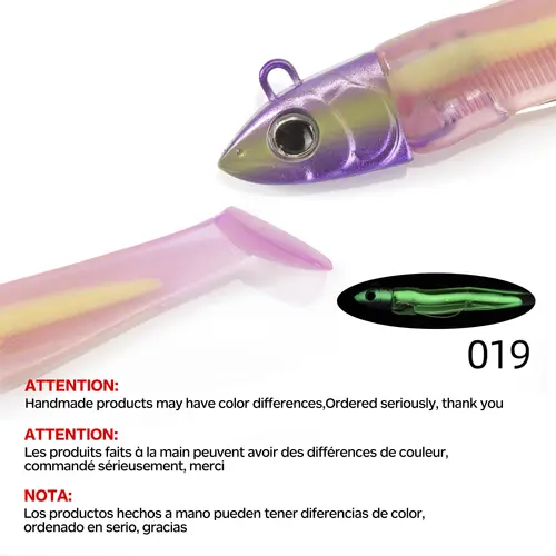 Hunthouse Fishing Barre T. Minnow Lure 7g/12g/25g/40g/60g/90g/120g JIgging Head Soft Silicone Bait Wobblers For Bass Pike Leurre - Image 17