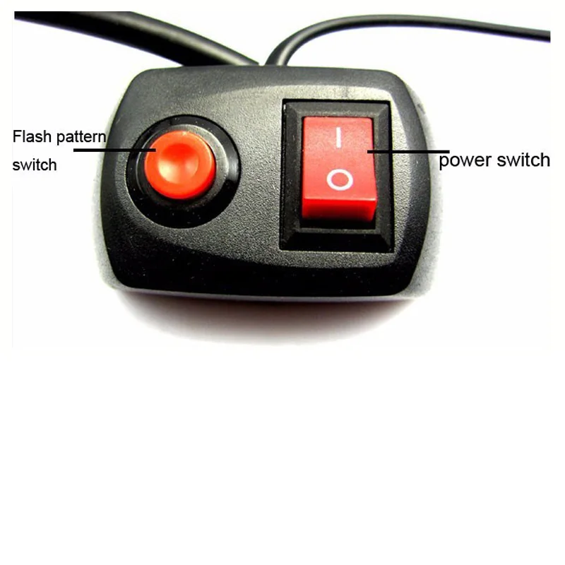 Motorcycle LED Lights 2 in 1 Universal Motorcycle LED red/blue Flashing lamp Police Motors Styling Led Signal light Safety Warning Indicator lights