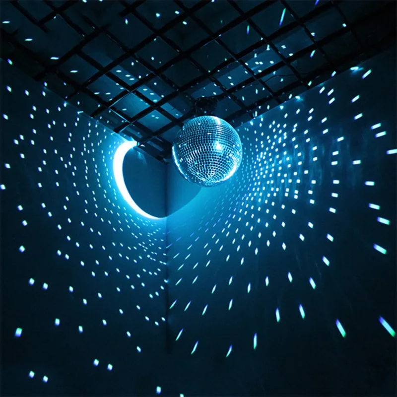 Disco Mirror Ball Party Shiny Rotating Glass Retro Reflective KTV DJ Home Christmas Decoration