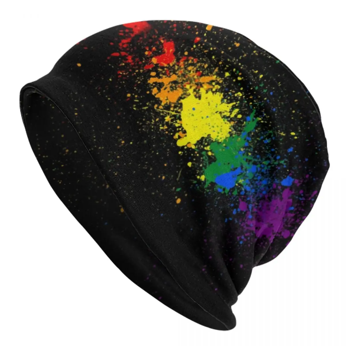 

Rainbow LGBT Lesbian Bonnet Hats Hip Hop Knitting Hat For Women Men Winter Warm Gay Pride Skullies Beanies Caps