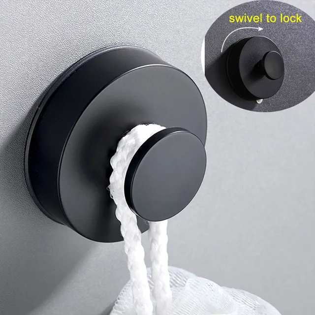 Szívócsésze Függő Kampók Falra Szerelt Varrat Nélküli Bot Horog Műanyag Fali Fogas Fürdőszoba Otthoni Tárolóhorgokhoz - Image 2