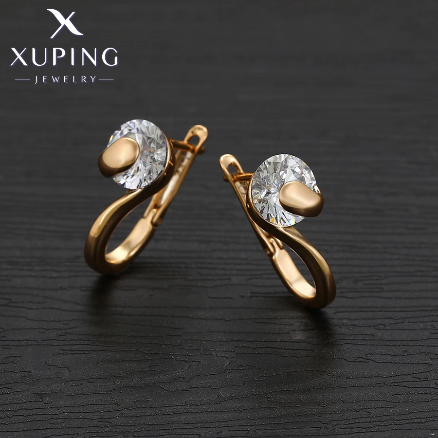 Xuping Jewelry Simple Trendy Copper Alloy Stone Fashion Gold