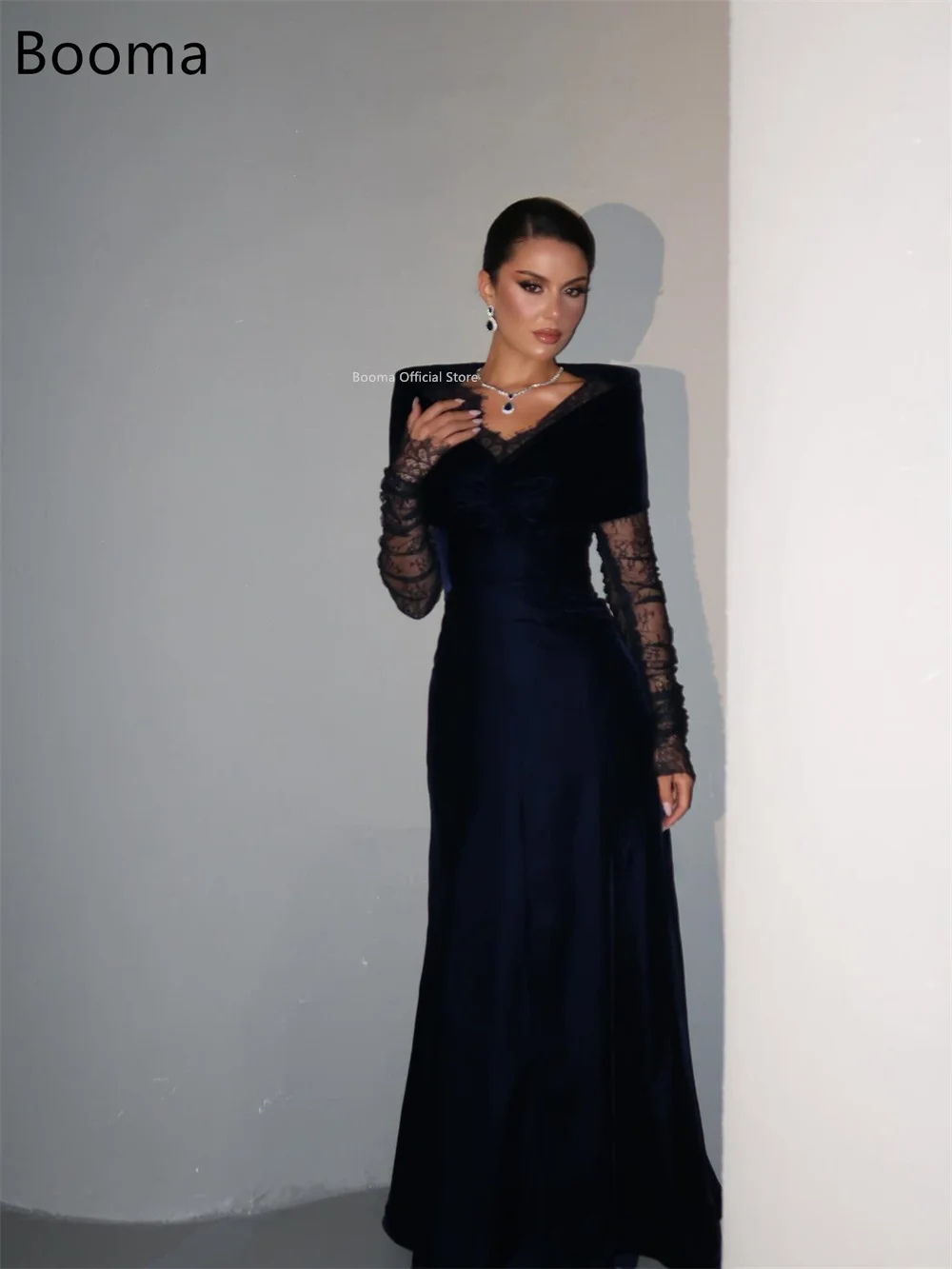 green emerald velvet dress Booma Elegant A-Line Evening Dresses Formal Party Gowns for Women Stra   WOMANS THINGS