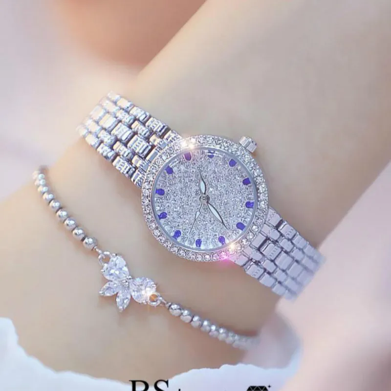 

Sdotter Bee Sister Diamond Quartz Luxury Brand Bracelet Watches Woman Rose Gold Ladies Steel Waterproof Wrist watch Crystal uniq