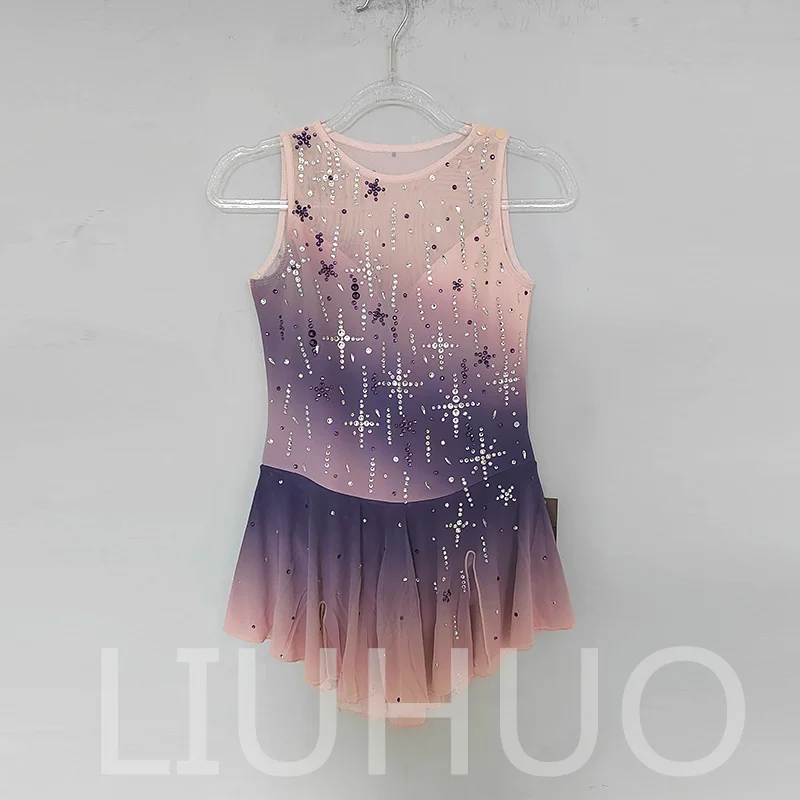 

LIUHUO Ice Figure Skating Dress Girls Women Teens Stretchy Spandex Competition Wholesale