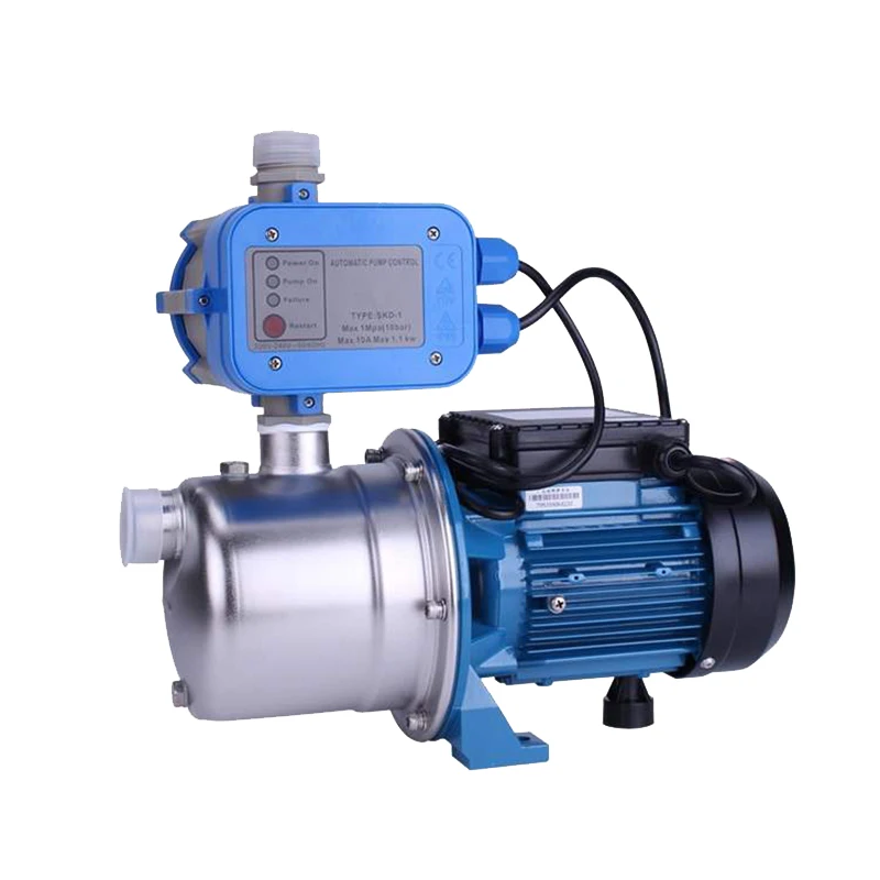 220V Self-Priming Circulating Water Pump 50HZ Stainless Steel Household Tap Water Self-Priming Pump Well Booster