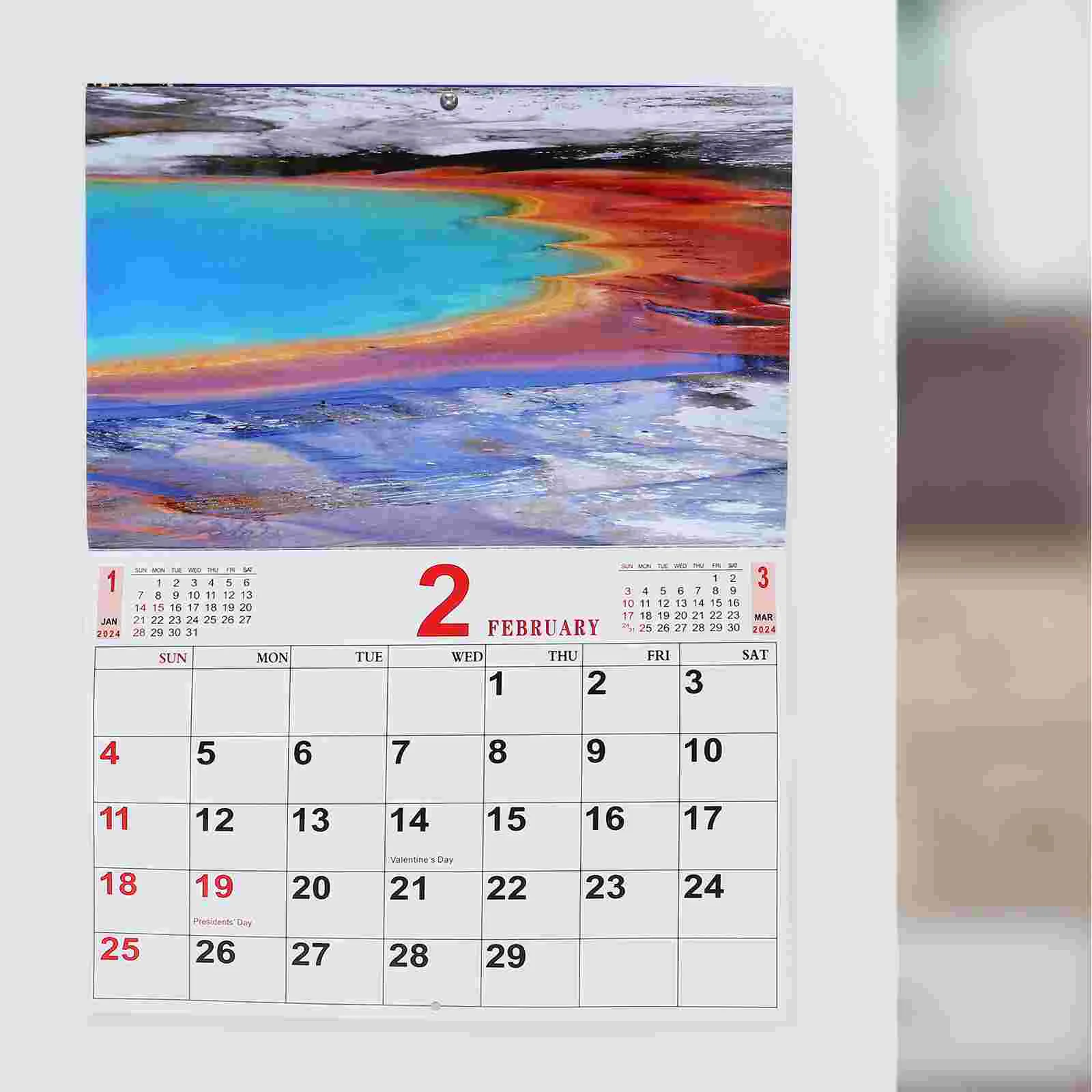 

Landscape Photo Calendar Hanging Calendar Holiday 2024 Hanging Calendar Hanging Calendar Portable Home Holiday Hanging