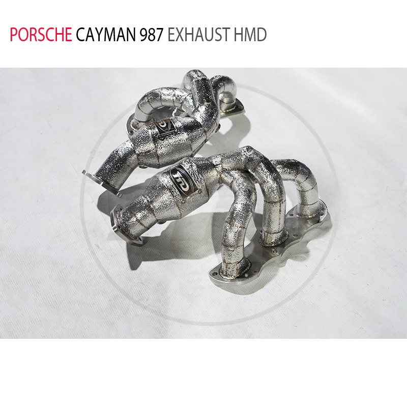 

HMD Exhaust Manifold Autos Accesorios Downpipe for Porsche 987.2 Cayman Car Accessories With Catalytic Converter Header Catless