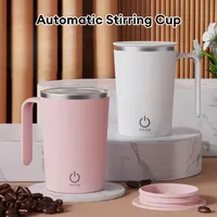 Portable Automatic Stirring Cup Mug Rechargeable Stainless Steel Auto Self Mixing Cup with Lid Self Stirring Travel Mug 1