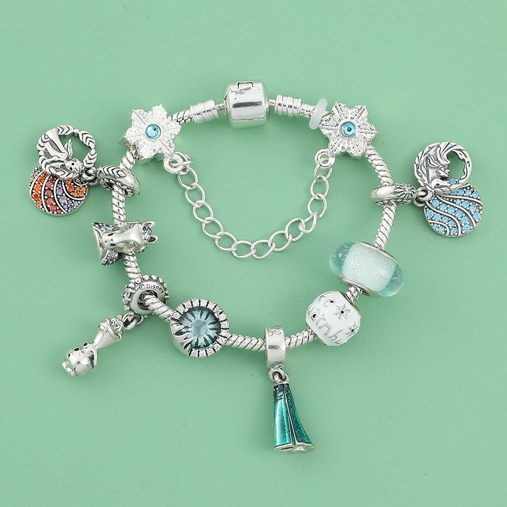 

Frozen Jewelry For Women Bracelet Princess Accessories Alloy Pendant Gift