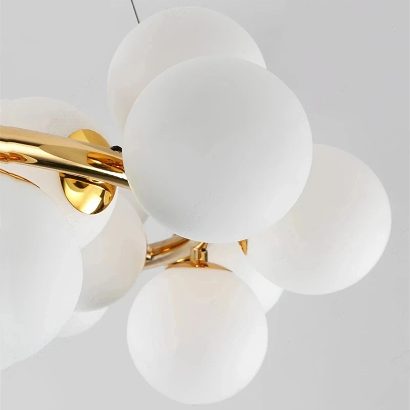Led Chandelier Glass Ball Lamp Ceiling Fixtures for Living Room Modern Nordic G4 Chihuly Kitchen Island Decoration Home Light Led Chandelier Ceiling Chandelier