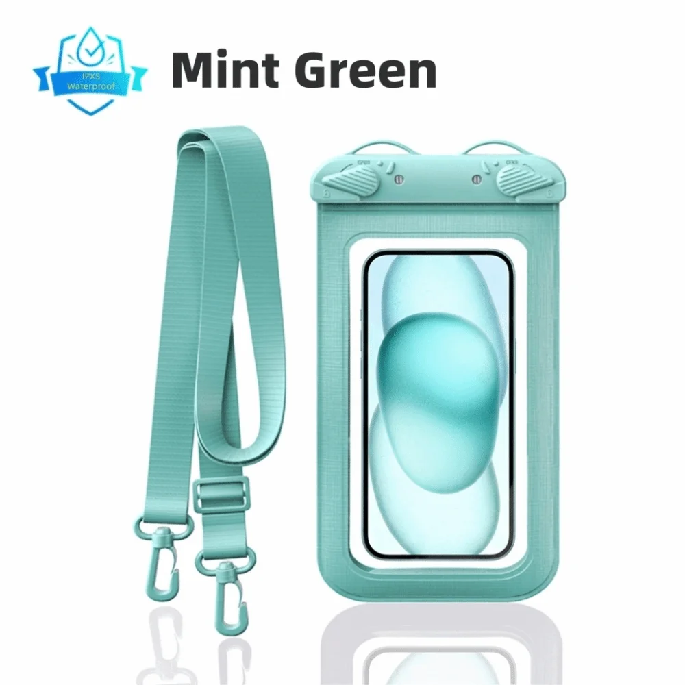 Waterproof Phone Bag with Hanging Rope and Touch Screen Access