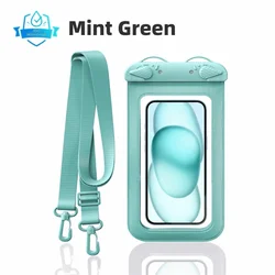 Waterproof Phone Bag with Hanging Rope and Touch Screen Access (Green)