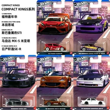 Mattel 2025 Hot Wheels Gdg44 Compact King Set Carnival Civic Type R Subaru Wrx Sti Miata Sentra Diecast 1:64 Car Model Collection Custom Model Birthday Collection Toy Gift