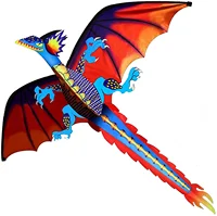 New High Quality Classical Dragon Kite 140cm x 120cm Single Line With Tail With Handle and String  Good Flying Kites From Hengda 1