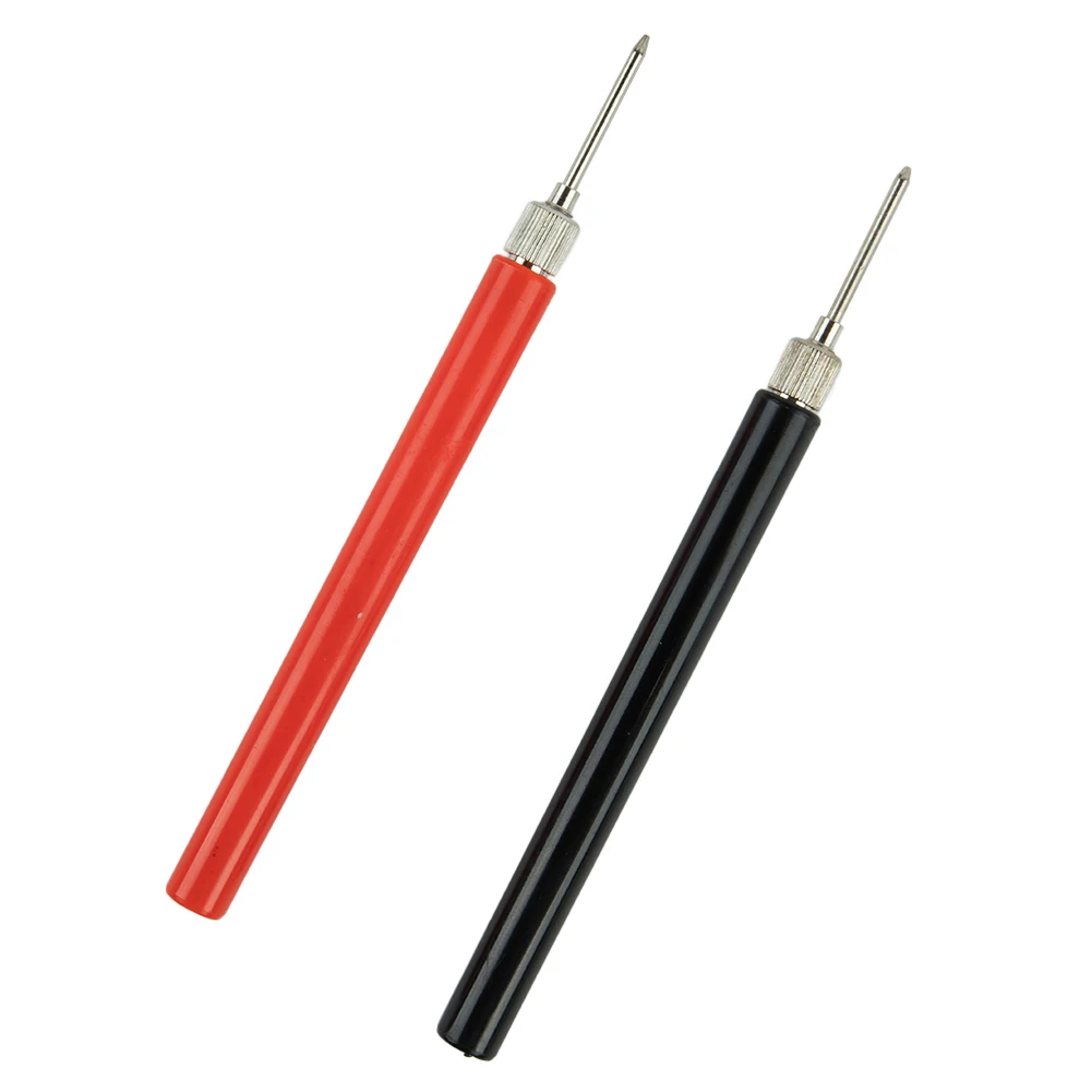 

2PCS Multimeter Spring Test Probe Tip Insulated Test Hook Wire Connector Test Needles Electrical Test Probe Test Needle Parts