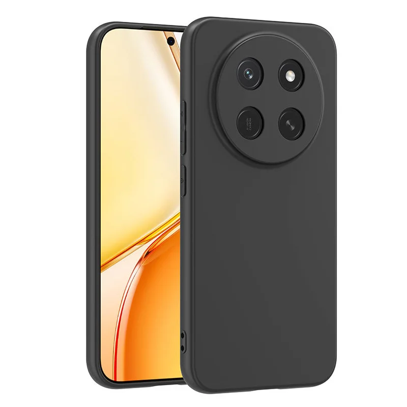 Black TPU Slim Matte Soft Silicone Case for Honor X80 Pro Max - Protective Bumper Back Cover
