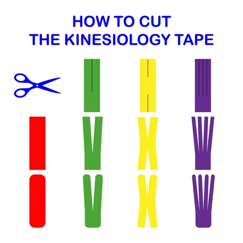 Sports Tape Kinesiology Tape Kinesiology Tape Sport Cotton Elastic Athletic Taper Knee Elbow Protector Therapy Recovery Support for Knee Shoulder Ankle