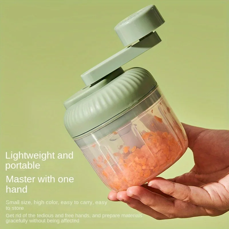 250ml Hand Cranked Three Speed Manual Garlic Mashing Machine Garlic Chop and Pressing Machine Stirring