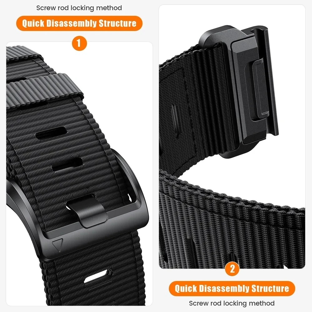 Quick release Braided Nylon Strap For COROS VERTIX 2 VERTIX2 Outdoor Sports Watch Band Bracelet Replacement Accessories