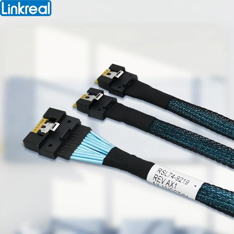 Pcie 4.0 Slimsas Sff8654 8i para Xsff9654 4i Cable-80cm - Imagem 5