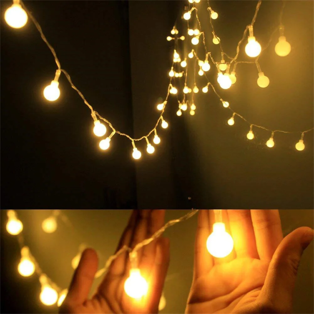 

String Lights 19.6ft 40LED 8 Modes Battery Operated Waterproof Lights With Remote Control Decoration For Bedroom Garden
