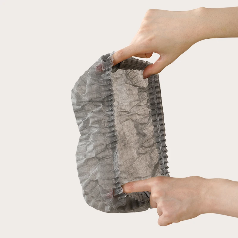 Disposable Indoor Shoe Covers Non-Woven Fabric Thickened Wear-Resistant Dustproof Anti-Slip 60PCS