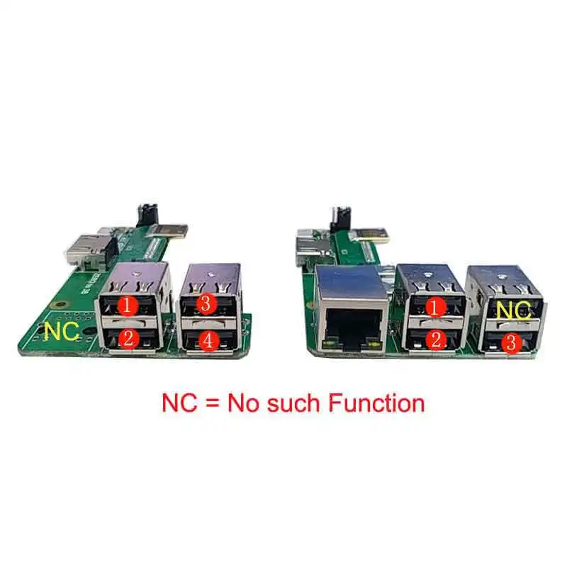 Raspberry pi Zero 2w para 3b 4b Adaptador de Interface Zero para Pi3 Pi4 Placa de Expansão Zero Pi0 Usb Hub Rj45 Chapéu - Imagem 3