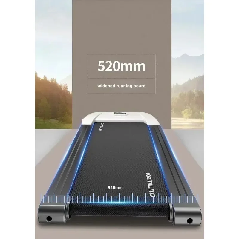 Folding Magnetic Treadmill, LED Display Treadmill with Safety Harness, Smart Treadmill, Home Gym