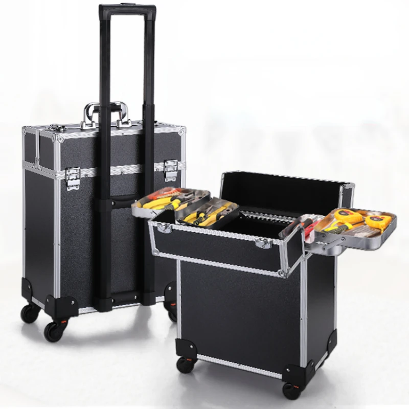 

Multi-Layer Industrial Grade Draw-Bar Toolbox Furniture Maintenance Mobile Hand-Pulled Electrician Hardware Storage Dragging