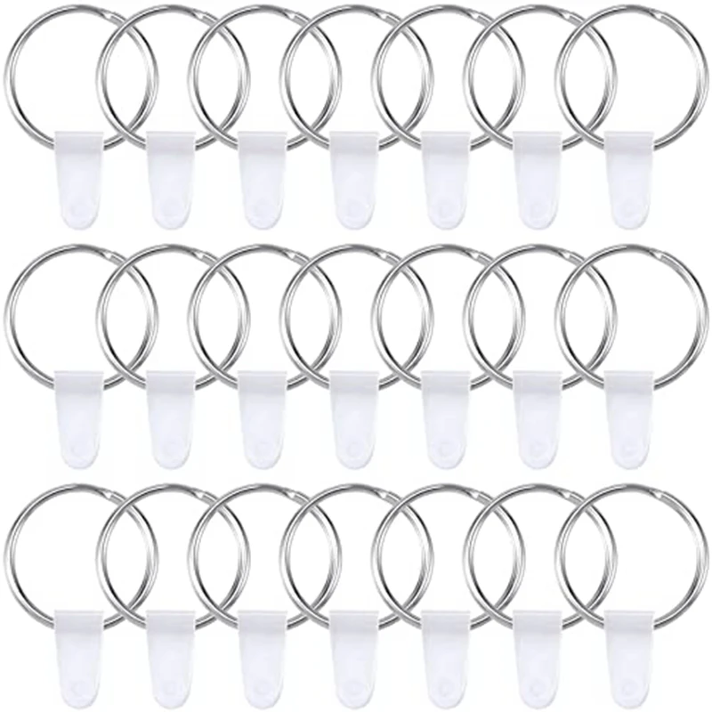 100 Sets Keychain Rings For Crafts Round Split Key Rings Metal Keychain Connector Blanks Key
