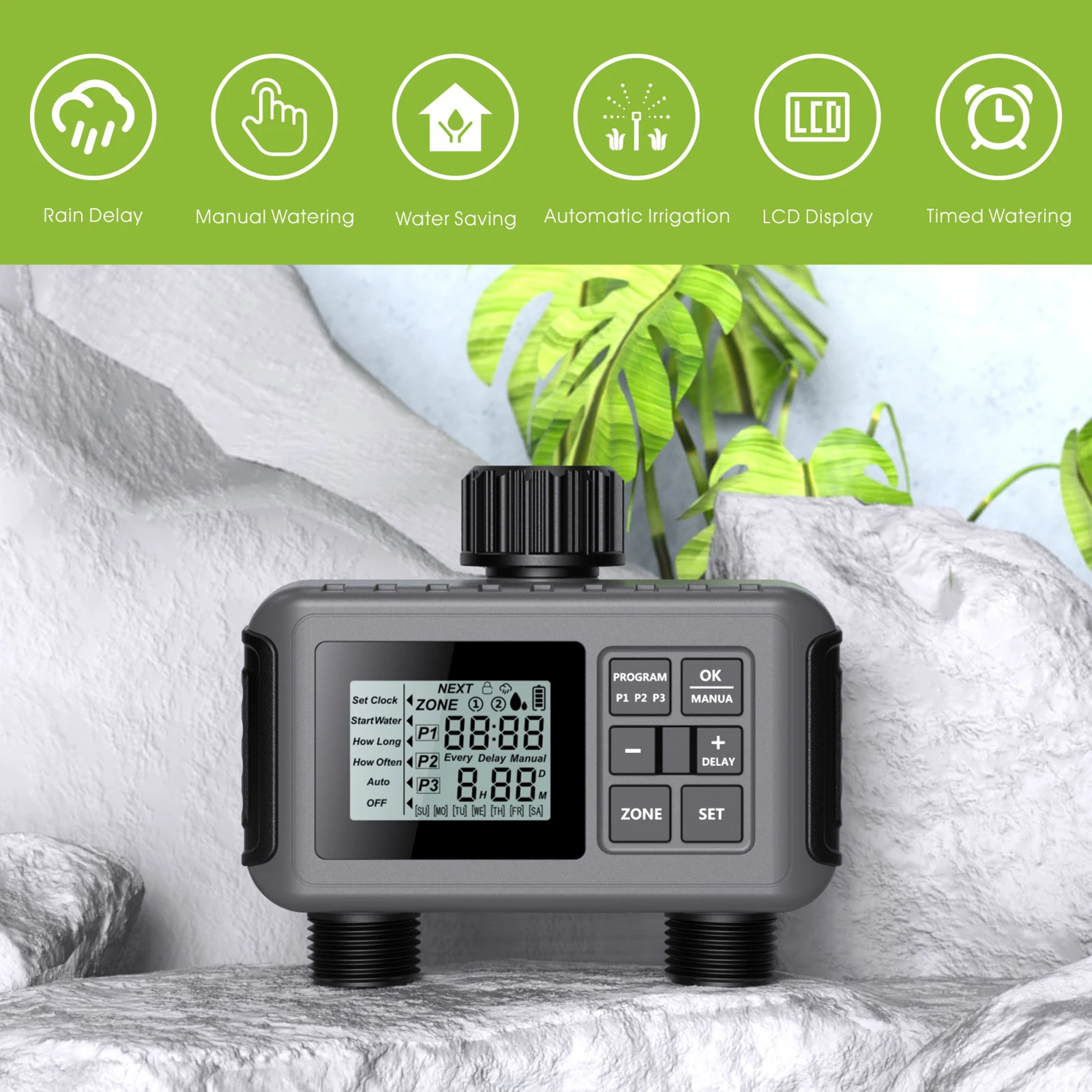 自動散水装置,庭のバルコニーの検知,インテリジェントな灌漑システムコントローラー AliExpress