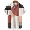 Summer Hawaiian men's Shirt Geometric Graphics 3D Printed Shirt Minimalist Design 2023 Men's Casual Top Street Short Sleeves 1