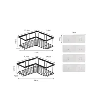 Corner Adhesive Shower Caddy 3