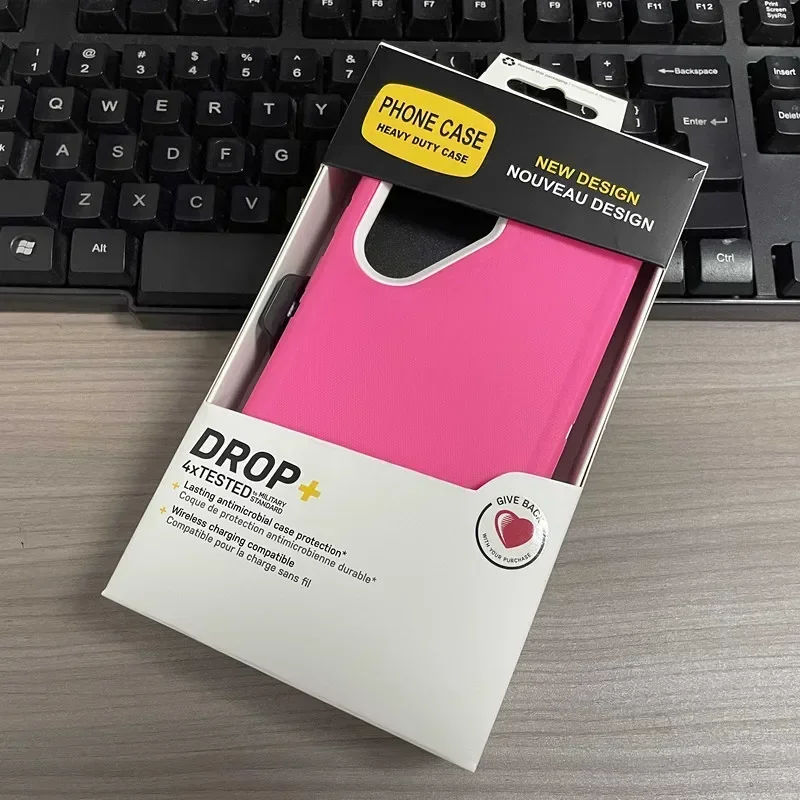 Heavy Duty Silicone Rugged Defender Case with Belt Clip and Anti-Drop Protection
