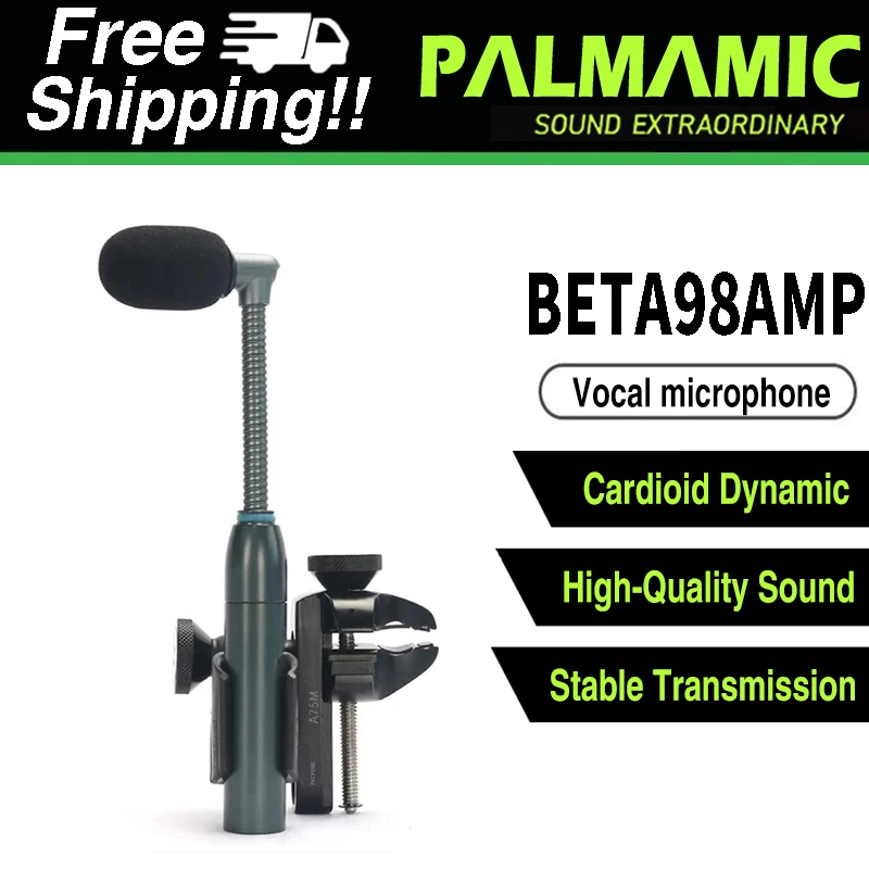 

Professional BETA98AMP Flexible Gooseneck BETA98 Cardioid Condenser Instrument Percussion Microphone Mic For Toms Snare Drum