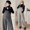 Autumn Maternity Knitting Jumpsuits Good Quality Fashion Long Loose Wide Leg Trousers Pregnant Woman Overalls Straight Rompers 1