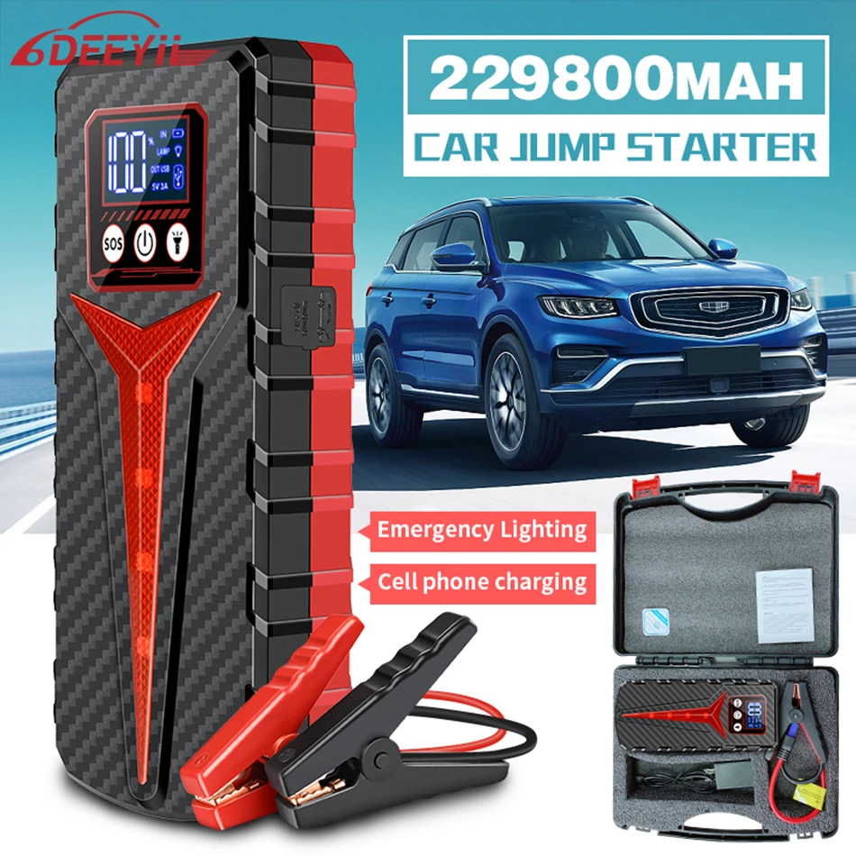 

298000mAh 8000A Car Jump Starter Car Emergency Power Bank Booster Home Emergency Power Bank for 12V Gasoline and Diesel Vehicles